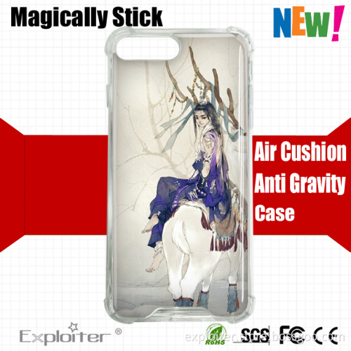 Exploiter good quality trending product ultra thin soft tpu transparent acrylic combo case back cover for iphone 7 plus clear ca